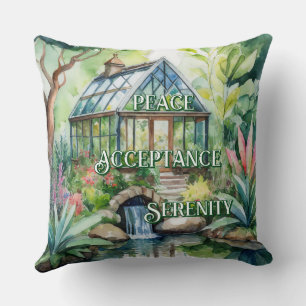 Botanical Harmony Throw Pillow 