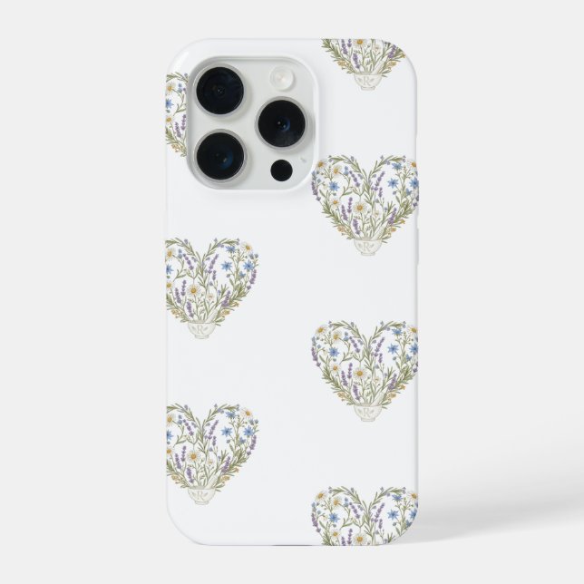 Botanical Heart Apothecary Pharmacy iPhone Case (Back)