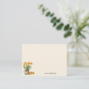 Botanical Herbal Illustration Personal Stationary Note Card