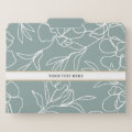 Botanical Home Office Personalized File Folder Set | Zazzle