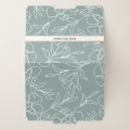 Botanical Home Office Personalized File Folder Set | Zazzle