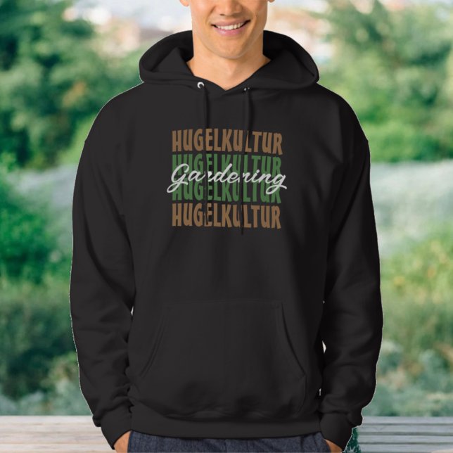 Botanical Hugelkultur Gardening Plant Lover Hoodie (Creator Uploaded)