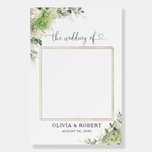 Botanical Hydrangeas Wedding Photo Prop Foam Board