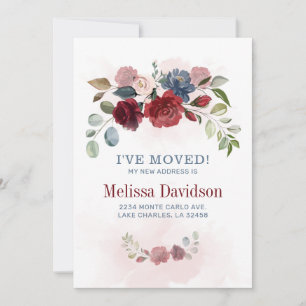 Botanical I’ve Moved Floral New Home Announcement