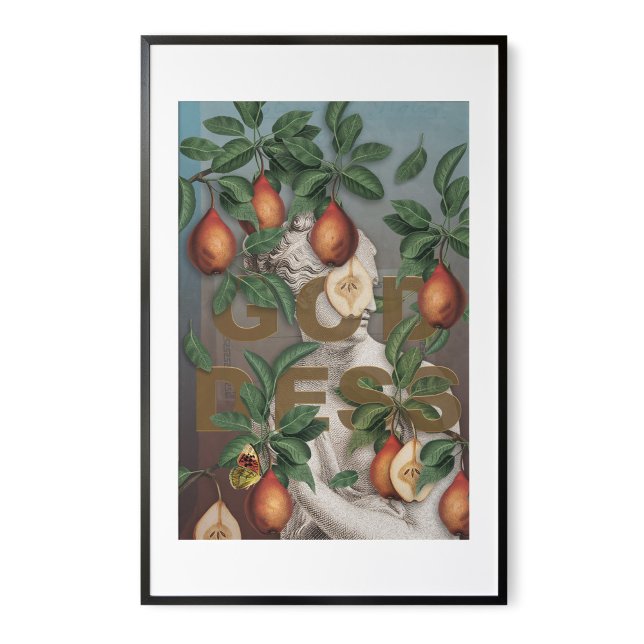 Botanical Illustration Collage Goddess Venus  Poster (Creator Uploaded)