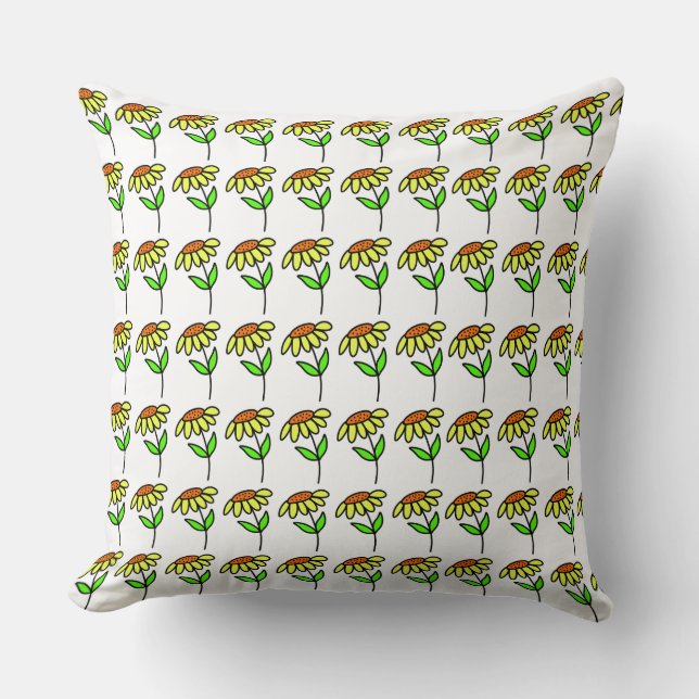 Botanical Illustration Decorative Cushion for Cott (Front)
