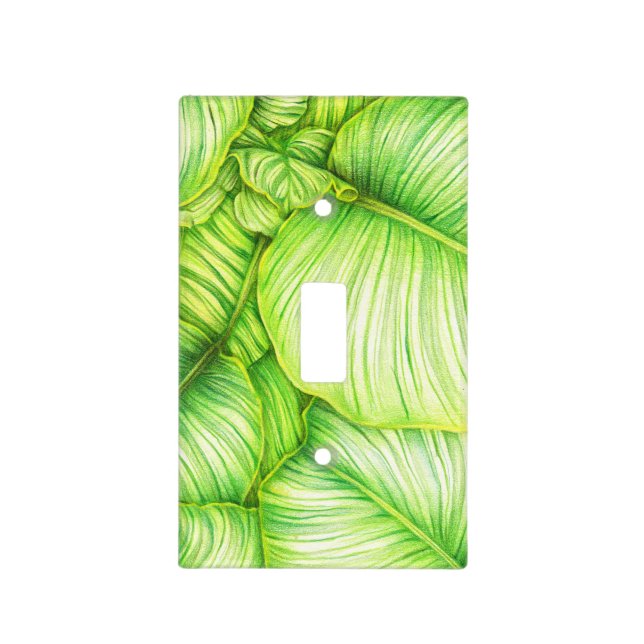 Botanical Illustration Light Switch Cover (Front)