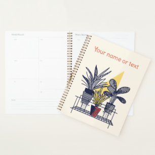 Botanical Illustration potted house plants Planner