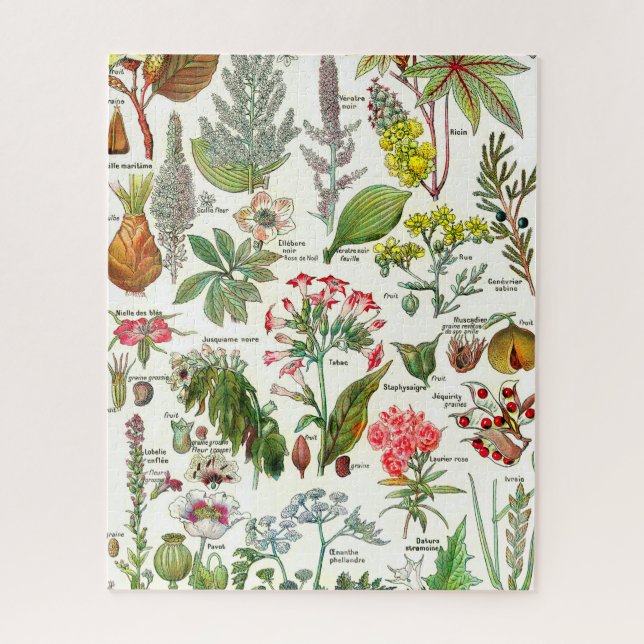 Botanical Illustrations Jigsaw Puzzle (Vertical)