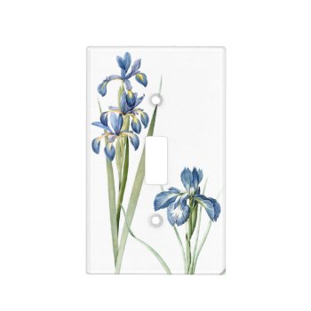 Botanical Iris Flowers Floral Redoute Light Switch Cover by farmer77 at Zazzle