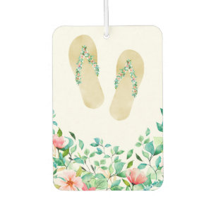 Botanical Island Flip Flops Air Freshener