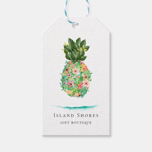 Botanical Island Floral Pineapple Price Tags