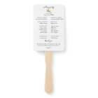 Botanical Island Leaves Wedding Program