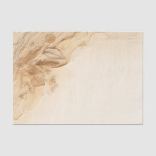 Botanical Ivory Cream Bohemian Textured Wedding Tissue Paper