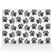 Botanical Joy Paw Print | Pet Holiday Photo Folded (Inside Horizontal (Top))