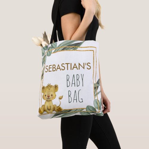 Botanical Jungle Safari Lion New Baby Tote Bag