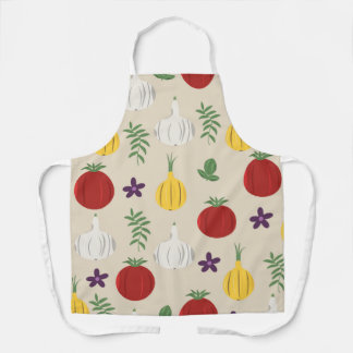 Botanical Kitchen Apron – Garlic, Onion