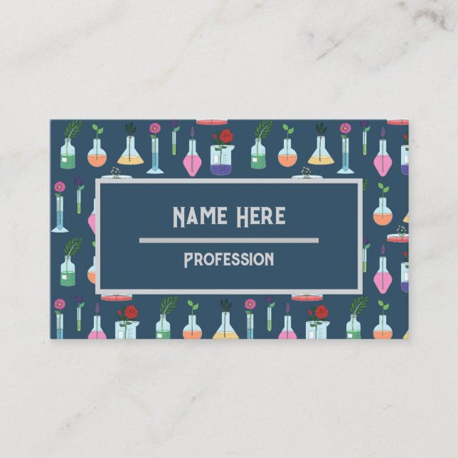 Botanical Lab Equipment Business Card (Front)