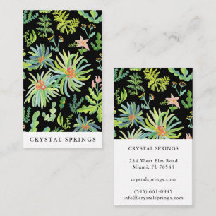 Botanical Landscaping Gardening Plants Modern  Business Card