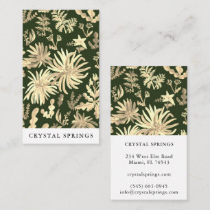 Botanical Landscaping Gardening Plants Modern Business Card
