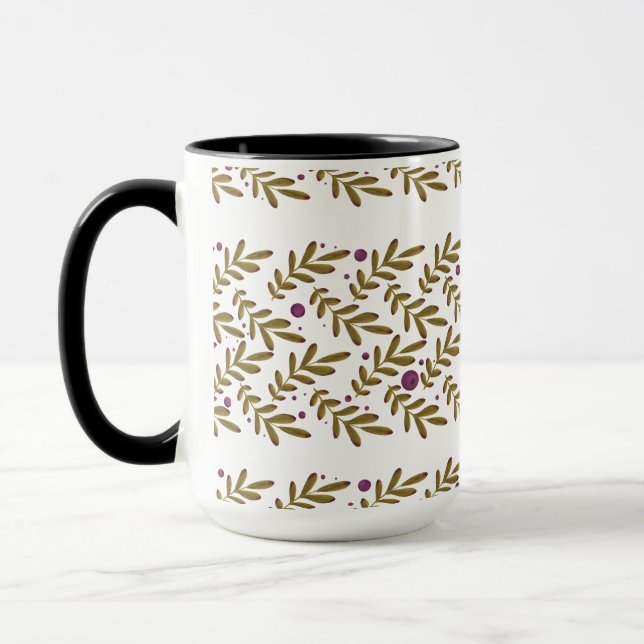 Botanical Leaf Combo Mug (15 oz) (Left)