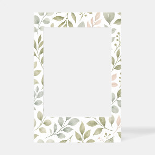 Botanical Leaf Design Selfie Frame