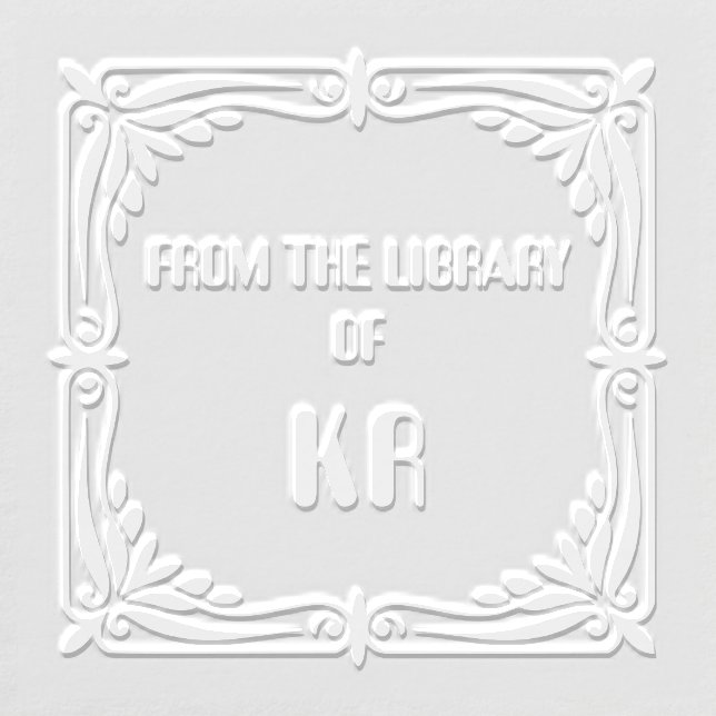 Botanical Leaf From Library Of Custom Embosser (Design)