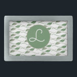 Botanical Leaf Greenery Hand Drawn Pattern   Belt Buckle<br><div class="desc">Hand Drawn Botanical Greenery</div>