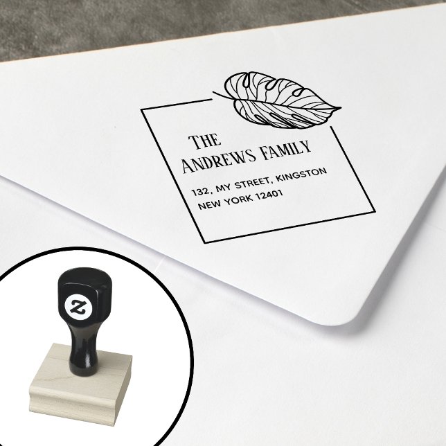 Botanical Leaf Rubber Stamp (Creator Uploaded)