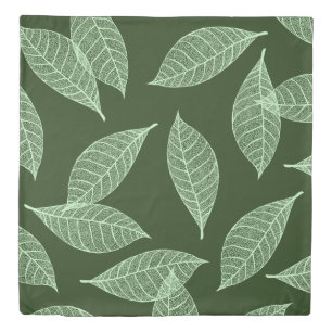 Botanical Leaf Skeletons Duvet Cover