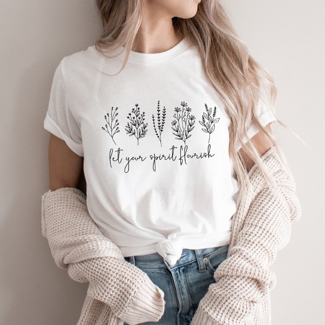Botanical Let your spirit flourish T-Shirt (Creator Uploaded)