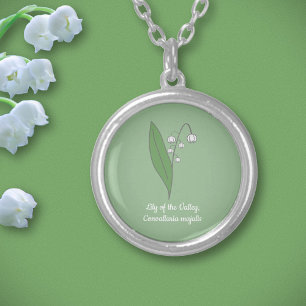 Botanical Lily of the Valley Flower Necklace