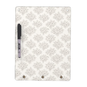 Botanical Line Bouquet Pattern Dry Erase Board