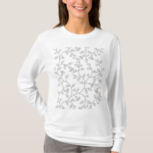 Botanical Long Sleeve Shirt Cozy Elegant Style