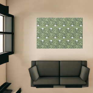 Botanical Lotus Panel Pattern - The White Lotus Rug