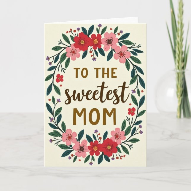 Botanical Love Greeting Card (Front)