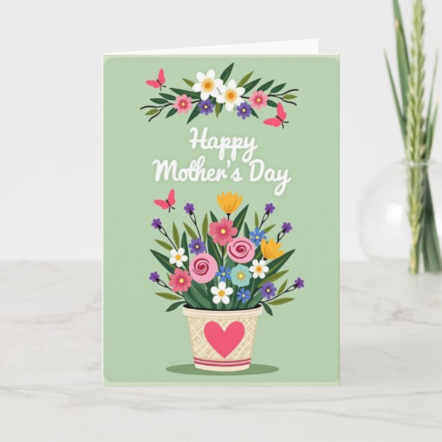 Botanical Love Mother Card (Front)