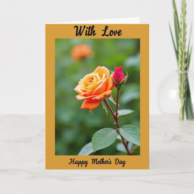 Botanical Love Mothers Day Card (Front)