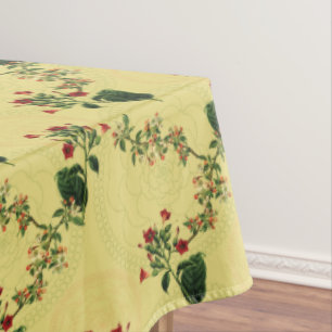 Botanical Mandala Pattern Tablecloth