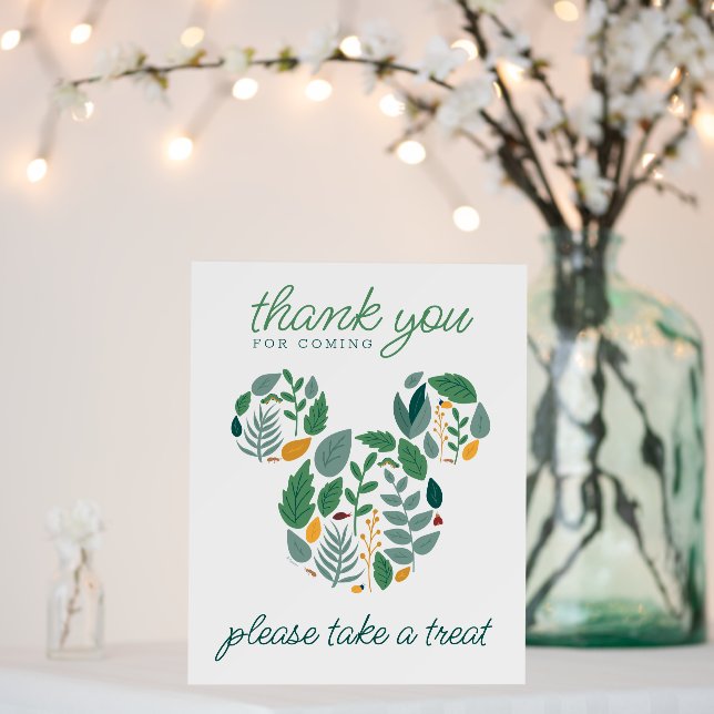 Botanical Mickey Mouse Baby Shower Favor Table Foam Board (In Situ (Wedding))