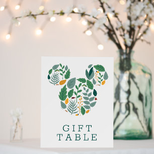 Botanical Mickey Mouse Baby Shower Gift Table Foam Board