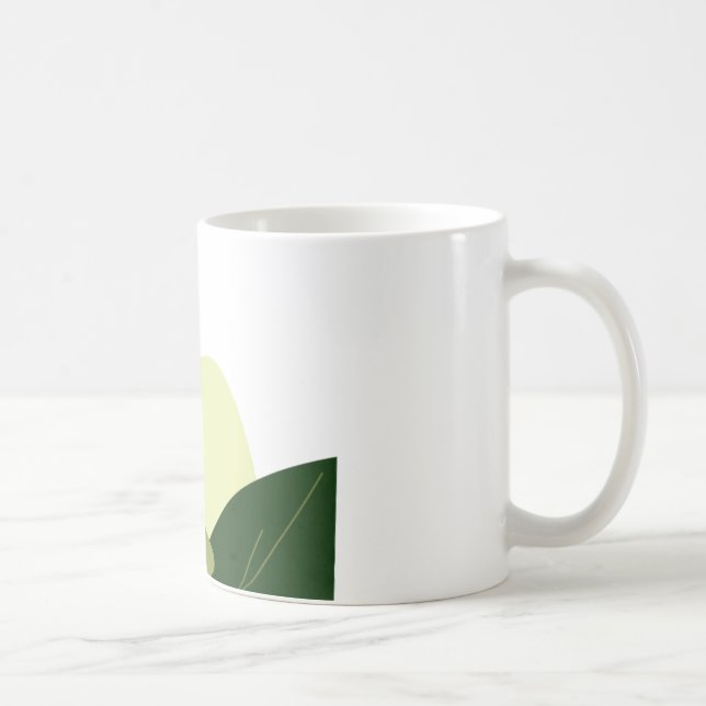  Botanical Minimalist  Leaf Design Classic Mug  (Right)
