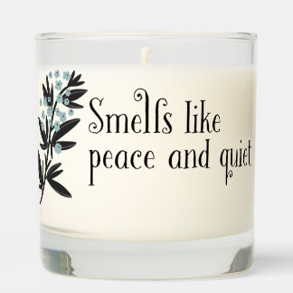 Botanical modern fun saying for Mom Scented Candle