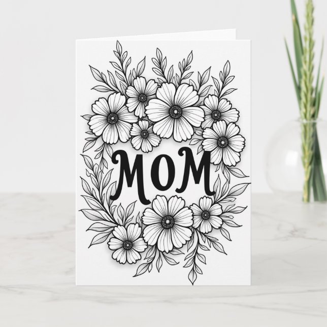 Botanical Mom Art Card (Front)
