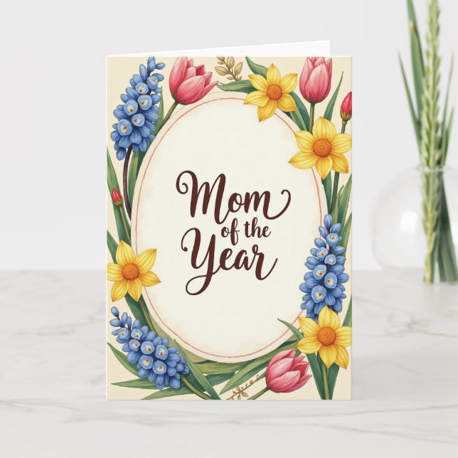 Botanical Mom Celebration Card (Front)