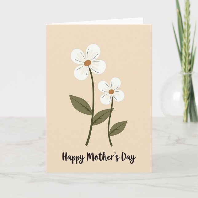 Botanical Moms Day Art Card (Front)