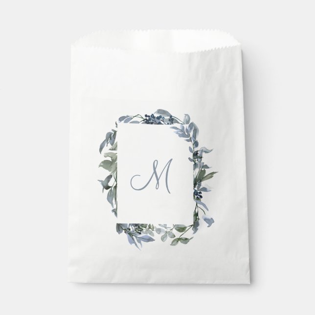 Botanical Monogram Favor Bag (Front)