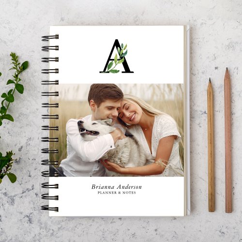 Botanical Monogram Gallery of 4 Photos Monthly Planner