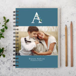Botanical Monogram Gallery of 4 Photos Monthly Planner<br><div class="desc">Delicate Botanical Monogram Gallery of 4 Photos personalized monthly planner.</div>