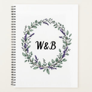 Botanical Monogram Wreath Notebook